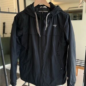 Orage Black Windbreaker Jacket for Women